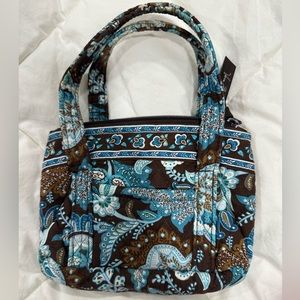 Vera Bradley Java Blue Bitty Betsy Mini Purse